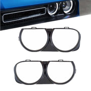DURAFORCE Headlight Bezel Trim Front Lamp Cover for Dodge Challenger 2015-2020 Left &Right