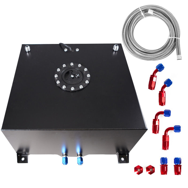 DURAFORCE Universal 20 Gallon 79L Fuel Cell Tank with Cap/Level Sender/12FT Oil Feed Line