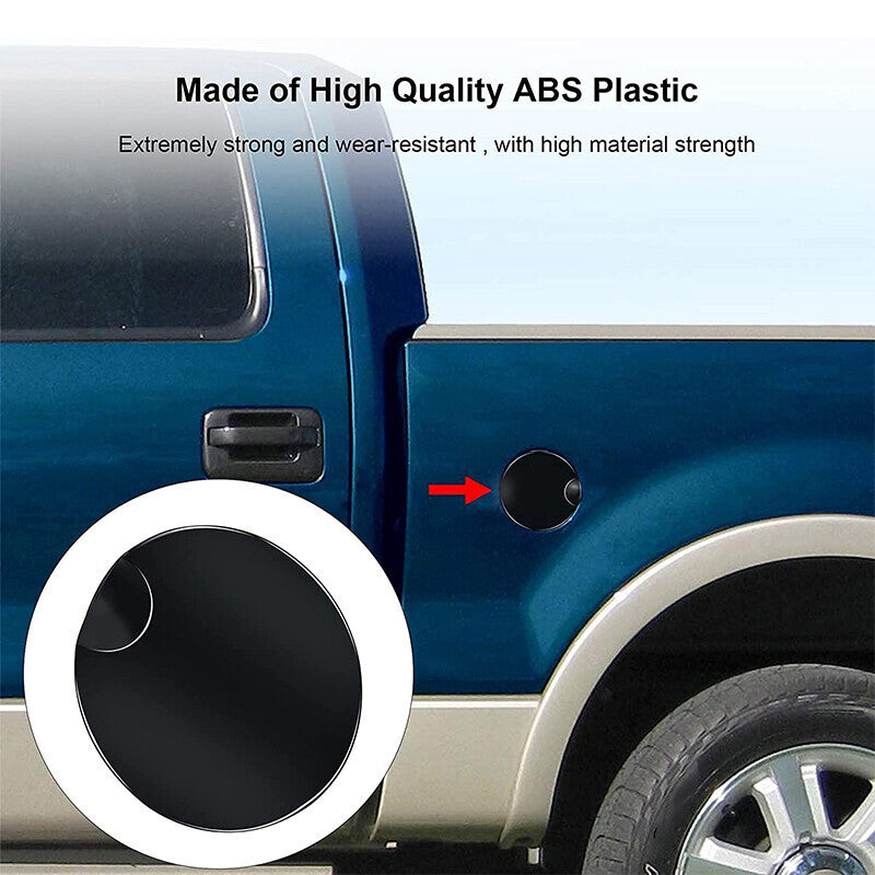 DURAFORCE Gas Tank Door Cover Cap for Ford F150 2004-2008 4L3Z-99405A26-EAA Black