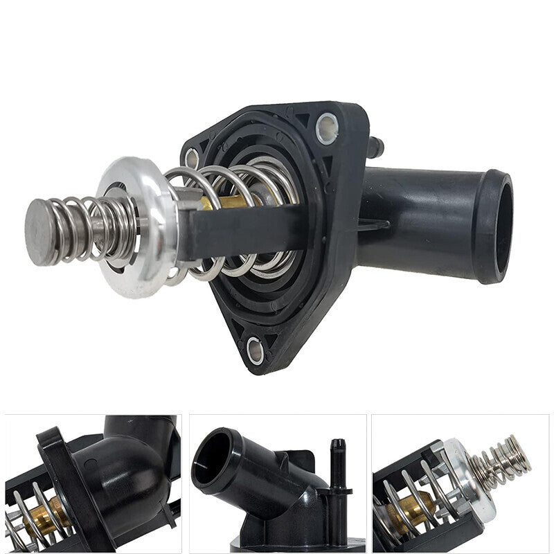 DURAFORCE Engine Water Pump Outlet +Thermostat For Chevy Silverado Sierra 4.3L 5.3L 6.2L