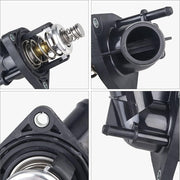 DURAFORCE Engine Water Pump Outlet +Thermostat For Chevy Silverado Sierra 4.3L 5.3L 6.2L