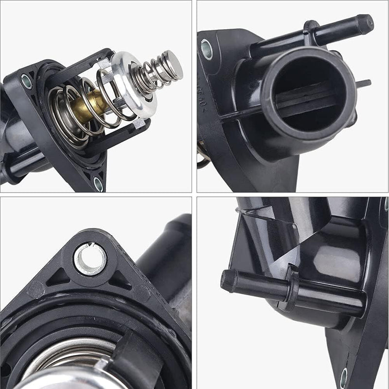 DURAFORCE Engine Water Pump Outlet +Thermostat For Chevy Silverado Sierra 4.3L 5.3L 6.2L