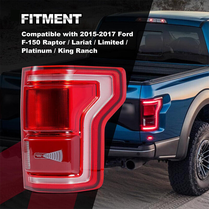 DURAFORCE For Ford F-150 2015 2016 2017 Right LED Tail Light W/Blind Spot HL3Z-13404-D