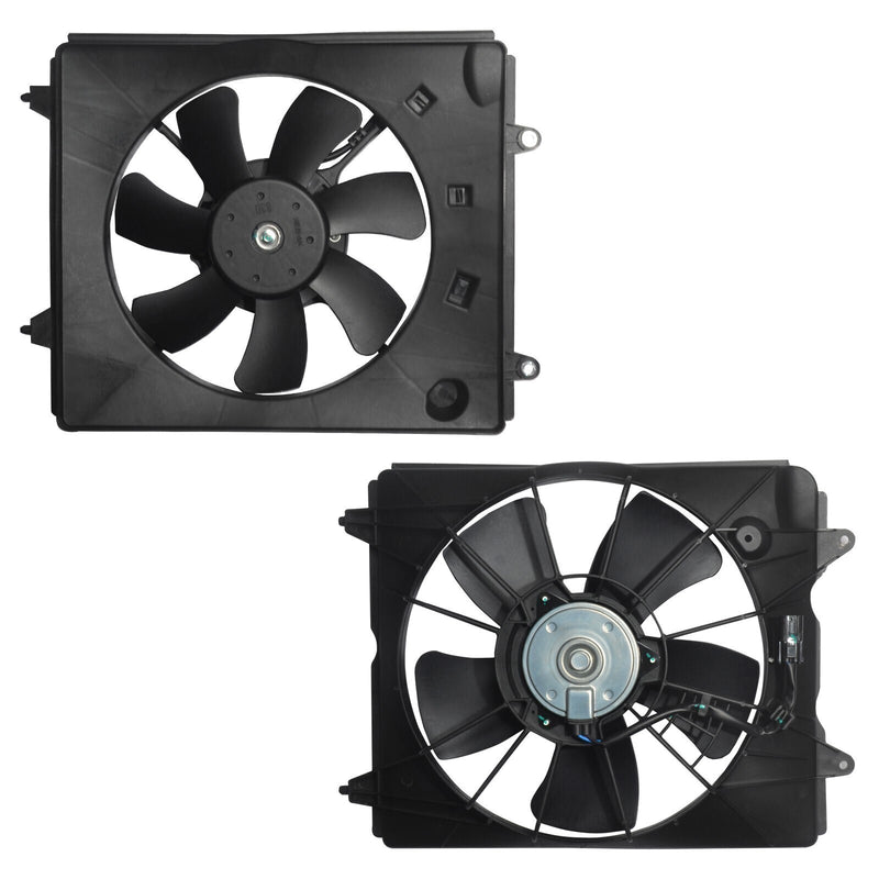 DURAFORCE Radiator Cooling Fans & AC Condenser Fan For 2012-2016 Honda CR-V 2.4L LH&RH