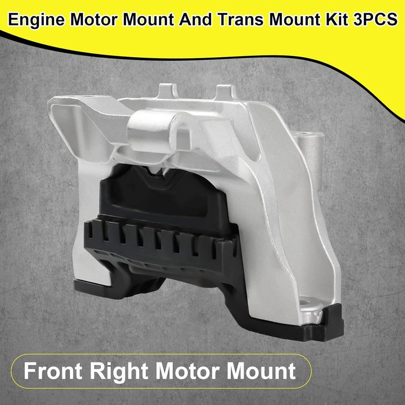 DURAFORCE Engine & Transmission Mounts Kit For Dodge Dart 2.4L 2013-2016 68081491AF