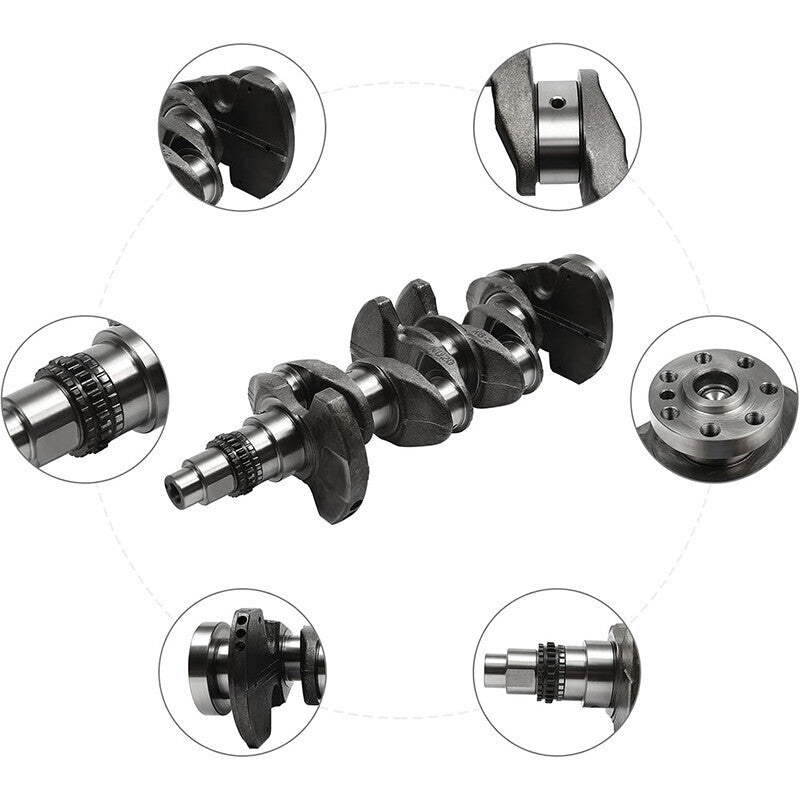 DURAFORCE 2.0L Engine Crankshaft 23110-2E501 For Hyundai Elantra Kona 2017-2020 Silver