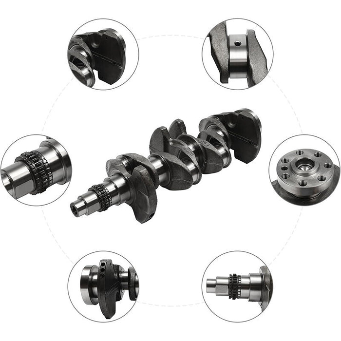 DURAFORCE 2.0L Engine Crankshaft 23110-2E501 For Hyundai Elantra Kona 2017-2020 Silver