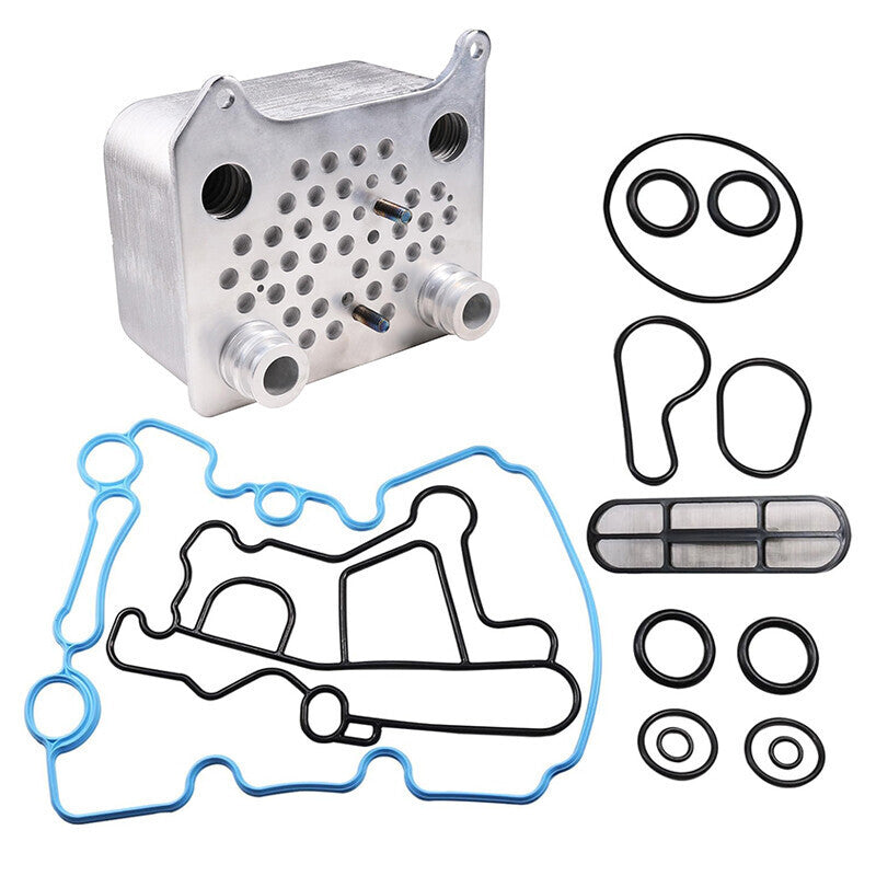 DURAFORCE New Oil Cooler Kit For 2003-07 Ford Powerstroke Diesel 6.0L F250 F350 F450 F550