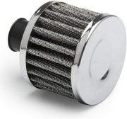 DURAFORCE Universal Oil Catch Can Kit Reservoir Tank Engine Polish Baffled Aluminum Silver