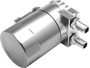 DURAFORCE Universal Oil Catch Can Kit Reservoir Tank Engine Polish Baffled Aluminum Silver