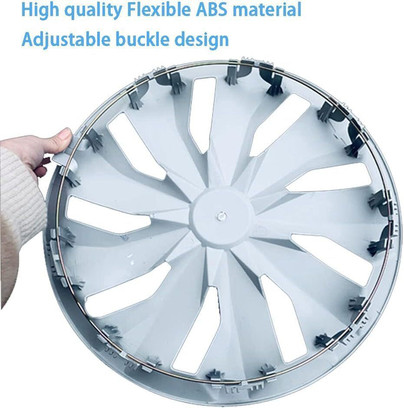 DURAFORCE 16" Wheel Covers Full Rim Snap On Hub Caps fit R16 Tire & Steel Wheels Set of 4
