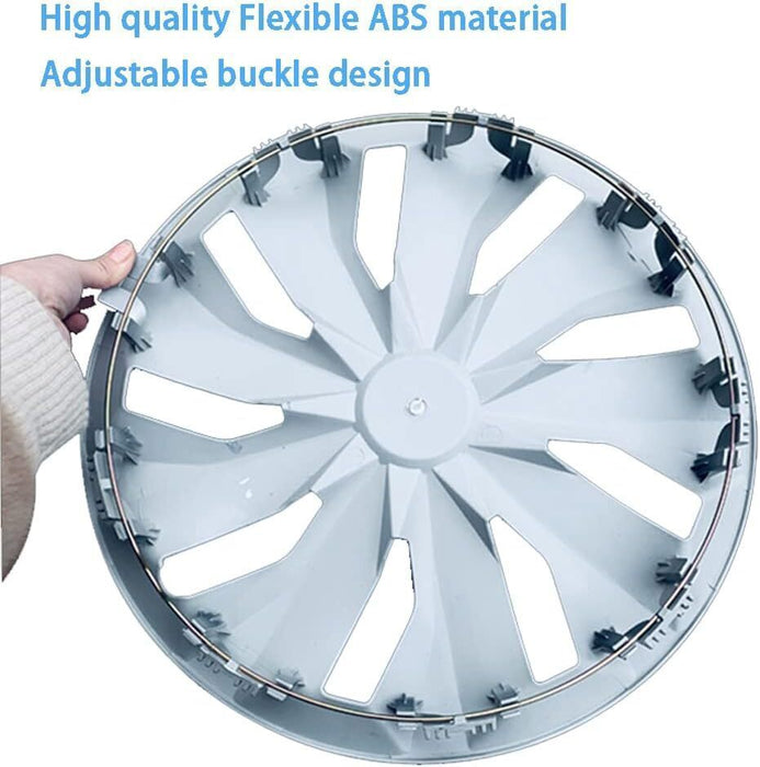 DURAFORCE 16" Wheel Covers Full Rim Snap On Hub Caps fit R16 Tire & Steel Wheels Set of 4