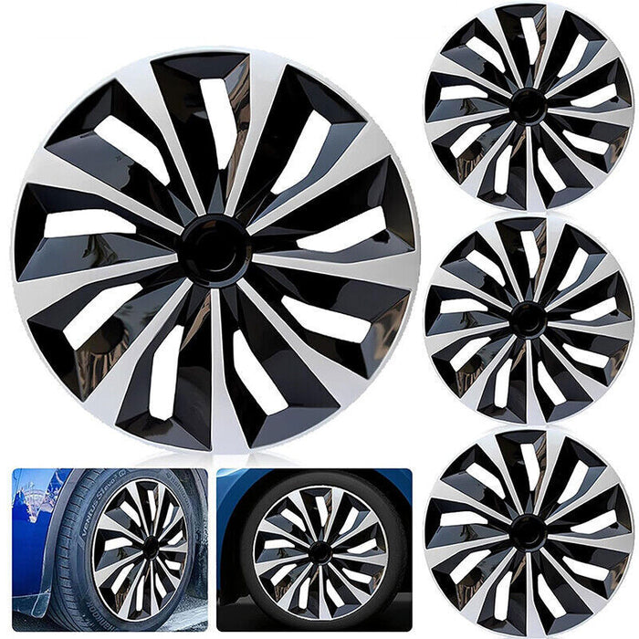 DURAFORCE 16" Wheel Covers Full Rim Snap On Hub Caps fit R16 Tire & Steel Wheels Set of 4
