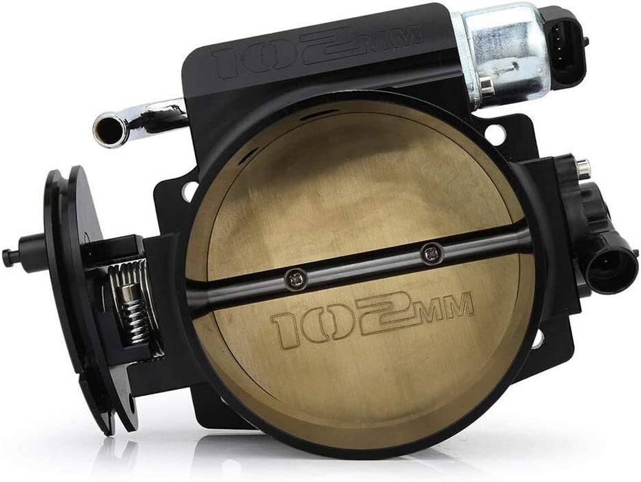 DURAFORCE 102mm 4 Bolt Throttle Body W/ TPS IAC+Throttle Bracke For GM Gen III LS1 LS2 LS6