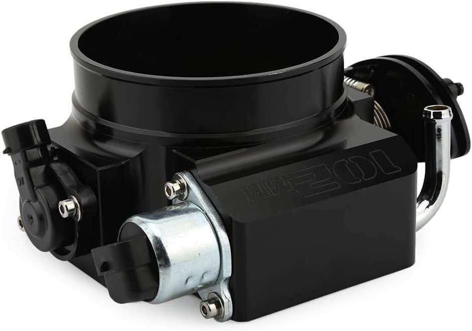 DURAFORCE 102mm 4 Bolt Throttle Body W/ TPS IAC+Throttle Bracke For GM Gen III LS1 LS2 LS6