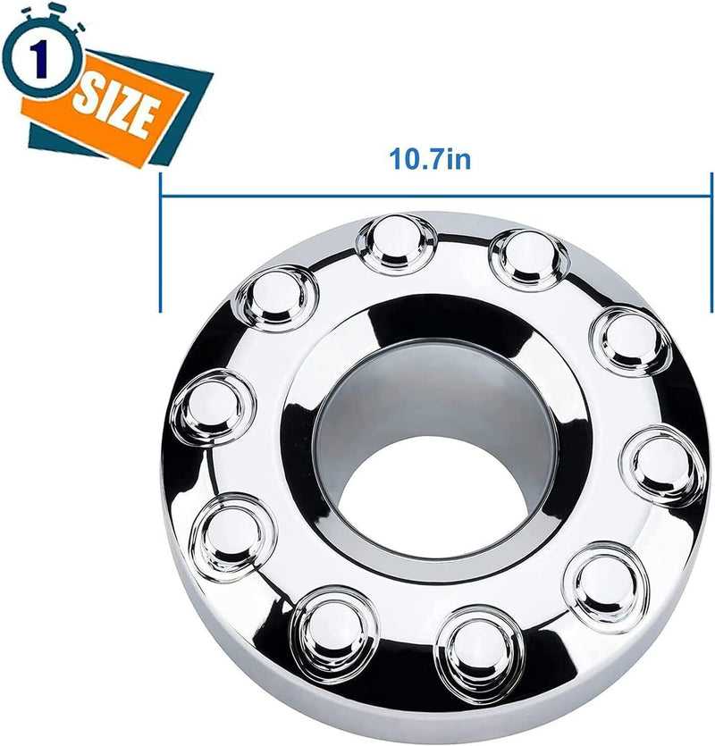 DURAFORCE Front Wheel Hub Center Cap For Ford F450 F550 Super Duty 05-17 10 Lug Wheels New
