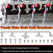 DURAFORCE LS1 Billet Aluminum Coil Brackets for D585 Heat-sink Truck Coils 4.8 5.3 5.7 6.0