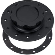DURAFORCE Billet Aluminum Easy Fill Fuel Cell Gas Cap With 12 Hole Cell Bung & Gasket BK