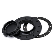 DURAFORCE Billet Aluminum Easy Fill Fuel Cell Gas Cap With 12 Hole Cell Bung & Gasket BK