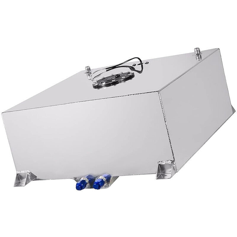 DURAFORCE 20 Gallon/80L Fuel Cell Gas Tank Polished Aluminum + Level Sender& Cap