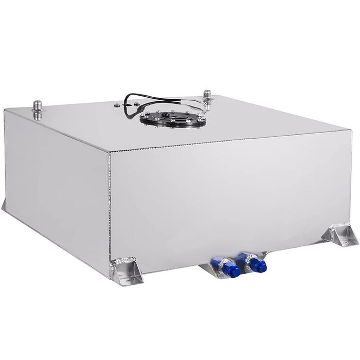 DURAFORCE 20 Gallon/80L Fuel Cell Gas Tank Polished Aluminum + Level Sender& Cap