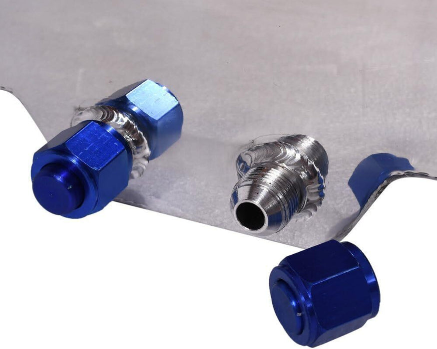 DURAFORCE 20 Gallon/80L Fuel Cell Gas Tank Polished Aluminum + Level Sender& Cap