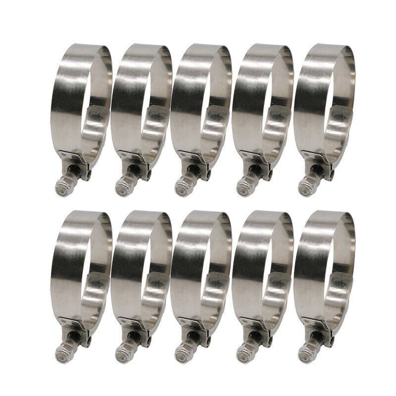 DURAFORCE 10 Pack 3.5" inch Stainless Steel T-Bolt Clamp Turbo Intake Intercooler TBOLT