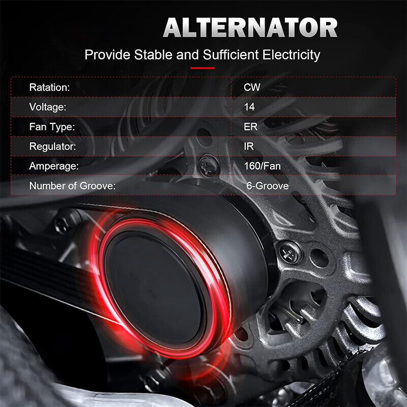 DURAFORCE Alternator For 2011-2014 Chrysler 200 2011-2016 Town and Country 3.6L 11570