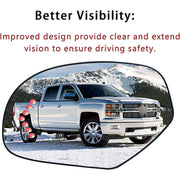 DURAFORCE Mirror Glass Heated Turn Signal Driver Side LH for 2007-2014 Chevy GMC Cadillac