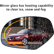 DURAFORCE Mirror Glass Heated Turn Signal Driver Side LH for 2007-2014 Chevy GMC Cadillac