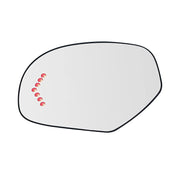 DURAFORCE Mirror Glass Heated Turn Signal Driver Side LH for 2007-2014 Chevy GMC Cadillac