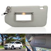 DURAFORCE Left Driver Gray Sun Visor With Lamp for Nissan Pathfinder 2013-2018 96401-9PB0A