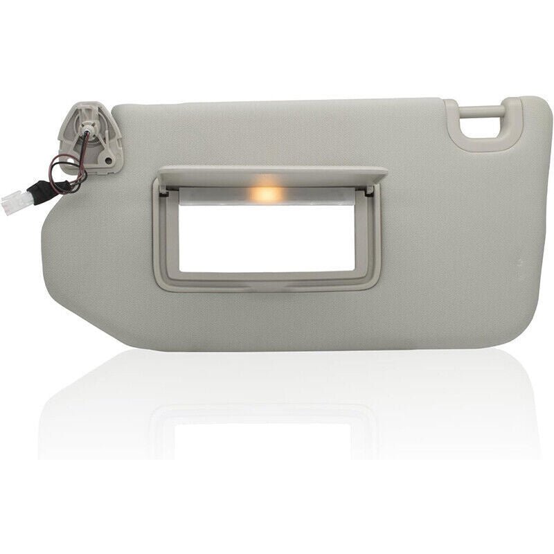 DURAFORCE Left Driver Gray Sun Visor With Lamp for Nissan Pathfinder 2013-2018 96401-9PB0A