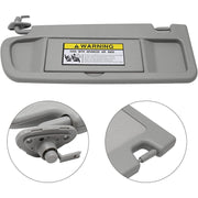DURAFORCE Driver Sun Visor Light Clear Grey For 2006 2007 2008 2009 2010 2011 Honda Civic
