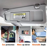 DURAFORCE Driver Sun Visor Light Clear Grey For 2006 2007 2008 2009 2010 2011 Honda Civic