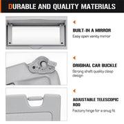 DURAFORCE Driver Sun Visor Light Clear Grey For 2006 2007 2008 2009 2010 2011 Honda Civic