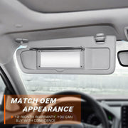 DURAFORCE Driver Sun Visor Light Clear Grey For 2006 2007 2008 2009 2010 2011 Honda Civic