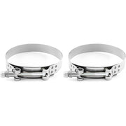 DURAFORCE 2 x 3.5" Stainless Steel T Bolt Clamp Turbo Intake 3-1/2" Silicone Hose Clamp