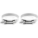 DURAFORCE 2 x 3.5" Stainless Steel T Bolt Clamp Turbo Intake 3-1/2" Silicone Hose Clamp