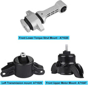 DURAFORCE Set of 3 Engine Motor & Trans Mount Kit For Hyundai Accent Elantra Kia Forte Rio