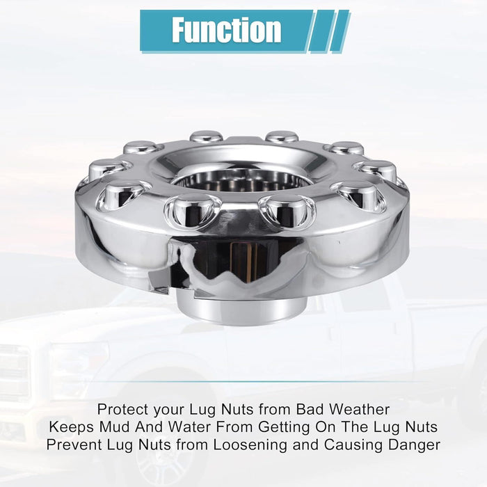 DURAFORCE 1X Super Duty Wheel Center Hub Caps Dually 10 Lug 5C3Z1130NA For 05-16 F450 F550