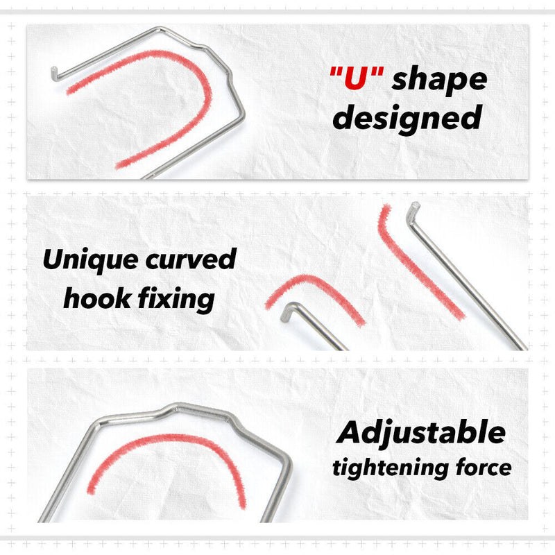 DURAFORCE 6x Radiator Hose Retaining Spring Horse Shoe Clip Clamp For BMW E39 E46 325i US