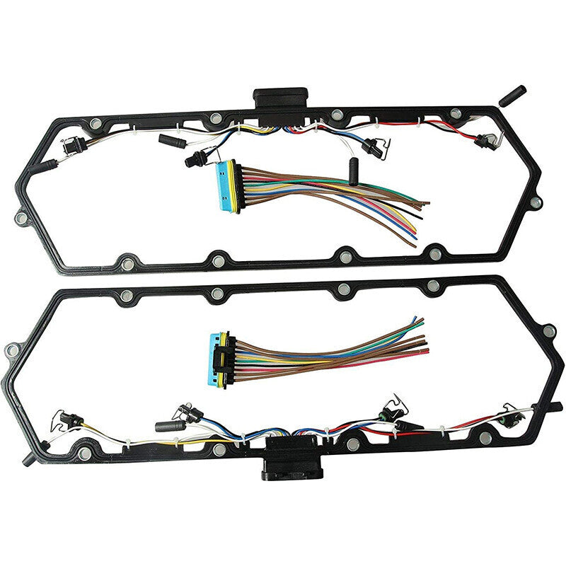 DURAFORCE Valve Cover Gaskets Harness & 8 Glow Plug Kits For 98-03 Ford 7.3L Powerstroke