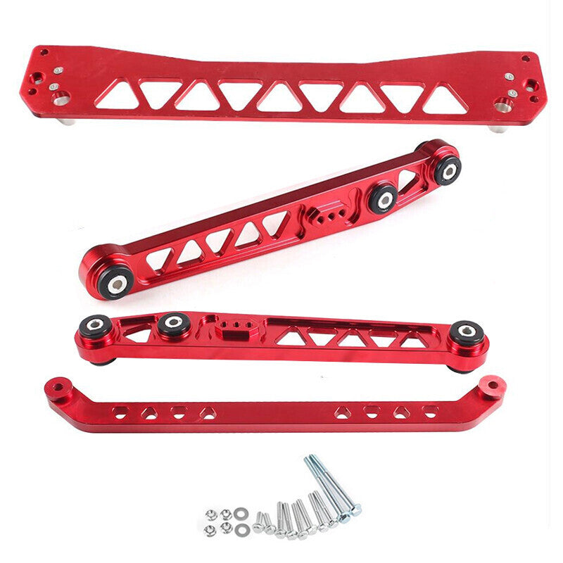 DURAFORCE Rear Lower Control Arms Subframe Brace Tie Bar for EK 96-00 Alumnium
