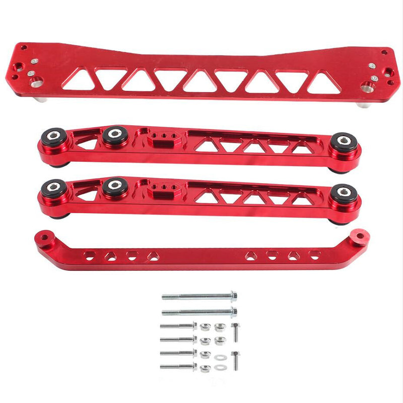 DURAFORCE Rear Lower Control Arms Subframe Brace Tie Bar for EK 96-00 Alumnium