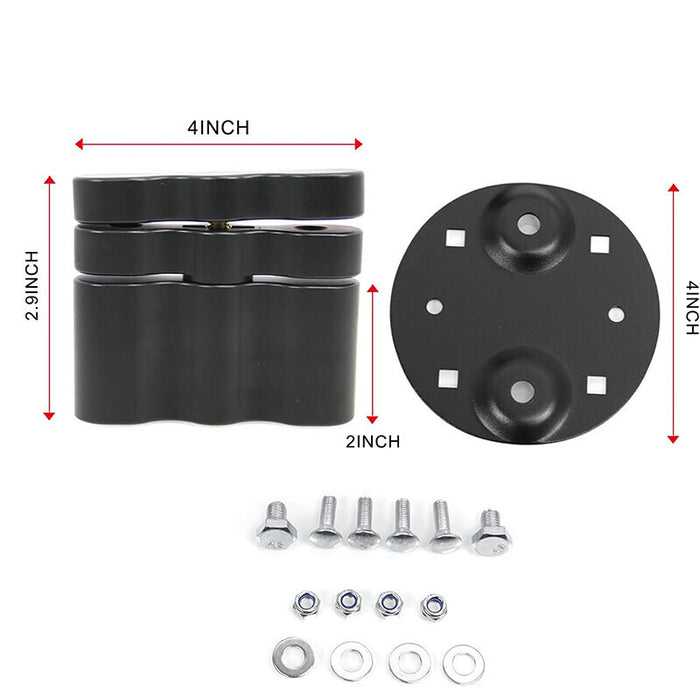 DURAFORCE 2PCS For Rotopax Fuel Pack Standard Pack Mount Lock RX-LOX-PM RX-PM LOX-PM