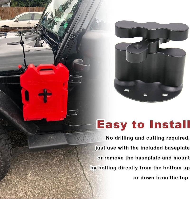DURAFORCE 2PCS For Rotopax Fuel Pack Standard Pack Mount Lock RX-LOX-PM RX-PM LOX-PM