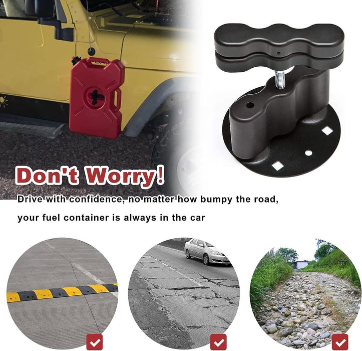 DURAFORCE 2PCS For Rotopax Fuel Pack Standard Pack Mount Lock RX-LOX-PM RX-PM LOX-PM