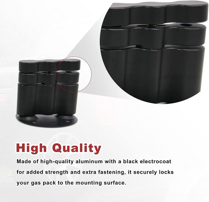 DURAFORCE 2PCS For Rotopax Fuel Pack Standard Pack Mount Lock RX-LOX-PM RX-PM LOX-PM