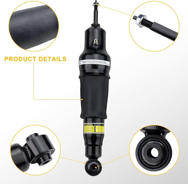 DURAFORCE Pair Rear Air Suspension Shock Struts Fit For Infiniti QX56 QX80 Armada 11-21